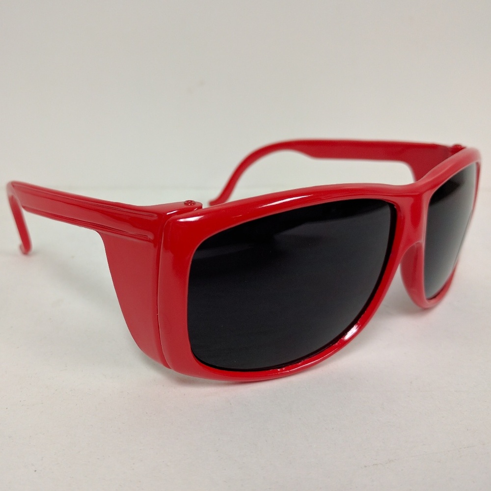 NWT True Vintage Wrap around w/side shield super dark smoke lens sunglasses